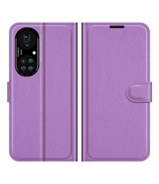 Paars Lychee Bookcase Hoesje Huawei P50 Pro