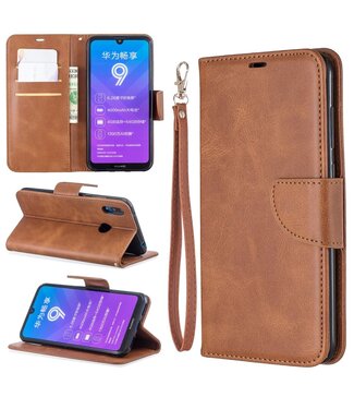 Bruin Wallet Bookcase Hoesje Huawei Y7 (2019)