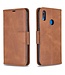 Bruin Wallet Bookcase Hoesje voor de Huawei Y7 (2019)