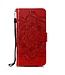 Rood Mandala Bookcase Hoesje voor de Huawei Y7 (2019)