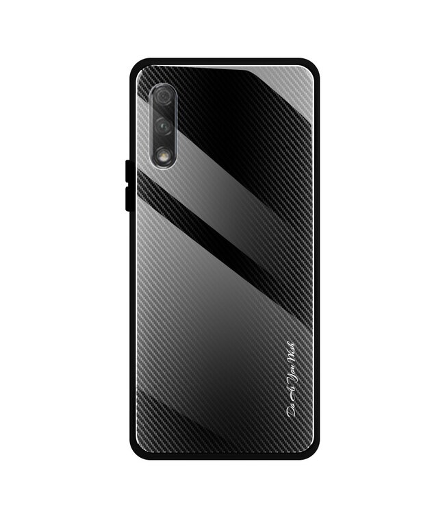 Zwart Gradient Hardcase Hoesje voor de Huawei Y9s
