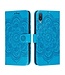 Blauw Mandala Bookcase Hoesje voor de Samsung Galaxy A02s