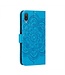 Blauw Mandala Bookcase Hoesje voor de Samsung Galaxy A02s
