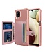 Roze Pasjeshouder Kickstand Hoesje voor de Samsung Galaxy A12
