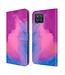 Paars Design Bookcase Hoesje voor de Samsung Galaxy A12