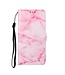Roze Marmer Bookcase Hoesje voor de Samsung Galaxy A12