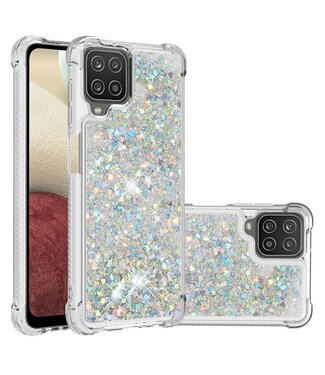 Groen Glitter TPU Hoesje Samsung Galaxy A12