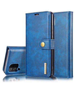 Blauw 2 in 1 Wallet Bookcase Hoesje Samsung Galaxy A12