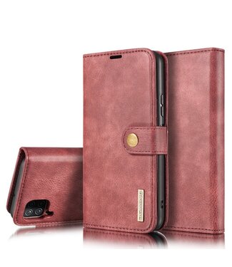 DG.Ming Rood 2 in 1 Wallet Bookcase Hoesje Samsung Galaxy A12