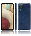 Blauw Lychee Faux Lederen Hoesje voor de Samsung Galaxy A12