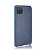 Blauw Lychee Faux Lederen Hoesje voor de Samsung Galaxy A12