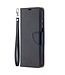Zwart Lychee Wallet Bookcase Hoesje voor de Samsung Galaxy A12