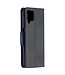 Zwart Lychee Wallet Bookcase Hoesje voor de Samsung Galaxy A12