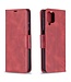Rood Stijlvol Wallet Bookcase Hoesje voor de Samsung Galaxy A12