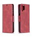 Rood Stijlvol Wallet Bookcase Hoesje voor de Samsung Galaxy A12