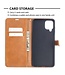 Grijs Jeans Bookcase Hoesje voor de Samsung Galaxy A12