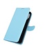 Blauw Lychee Bookcase Hoesje voor de Samsung Galaxy A12