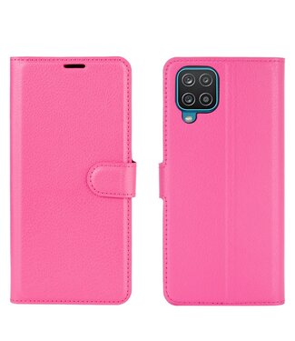 Roze Lychee Bookcase Hoesje Samsung Galaxy A12