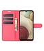 Rood Lychee Bookcase Hoesje voor de Samsung Galaxy A12