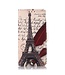 Eiffeltoren En Tekst Bookcase Hoesje voor de OnePlus Nord 2