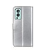 Zilver Bookcase Hoesje voor de OnePlus Nord 2