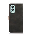 Khazneh Khazneh Zwart Full Protection Bookcase Hoesje voor de OnePlus Nord 2