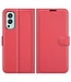 Rood Lychee Bookcase Hoesje voor de OnePlus Nord 2