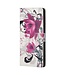 Roze Bloemen Bookcase Hoesje voor de OnePlus Nord 2