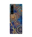 Gouden Bloemen Full Protection TPU Hoesje voor de Sony Xperia 1 III