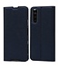 Blauw Bookcase Hoesje voor de Sony Xperia 10 III