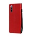 Rood Kat En Bij Bookcase Hoesje voor de Sony Xperia 10 III