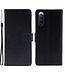 Zwart Vlinder En Bloem Bookcase Hoesje voor de Sony Xperia 10 III