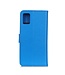 Blauw Lychee Bookcase Hoesje voor de Motorola Moto G9 Plus