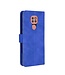 Blauw Skin Touch Bookcase Hoesje voor de Motorola Moto G9 Play