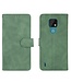 Groen Stijlvol Bookcase Hoesje voor de Motorola Moto E7