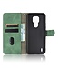 Groen Stijlvol Bookcase Hoesje voor de Motorola Moto E7