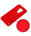 Rood Bandje Siliconen Hoesje voor de Motorola Moto E7