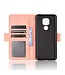 Roze Pasjeshouder Bookcase Hoesje voor de Motorola Moto E7 Plus