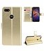 Goud Bookcase Hoesje voor de Motorola Moto E6 Play