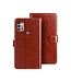 Idewei Idewei Bruin Bookcase Hoesje voor de Motorola Moto G10