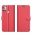 Rood Lychee Bookcase Hoesje voor de Motorola Moto G10