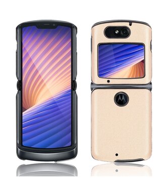 Goud Hardcase Hoesje Motorola Razr 5G