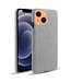 Ksq KSQ Grijs Stoffen Hardcase Hoesje voor de iPhone 13