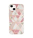 Roze / Wit Marmer TPU Hoesje voor de iPhone 13