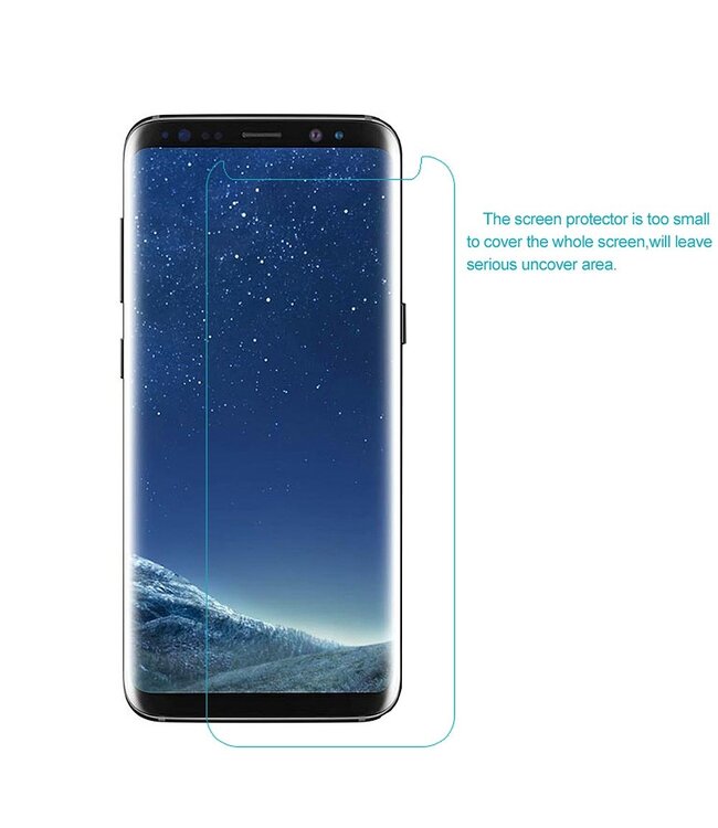 Samsung Galaxy S8 screenprotector