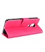 Roze Skin Touch Bookcase Hoesje voor de Motorola Moto G Play 2021