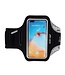 Pictet.Fino Zwart Nylon Sportarmband Hoesje voor de iPhone 14 Pro