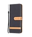 Binfen Color Zwart Katoenen Bookcase Hoesje voor de iPhone 14