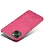 Roze Faux Leren Hardcase Hoesje voor de iPhone 14