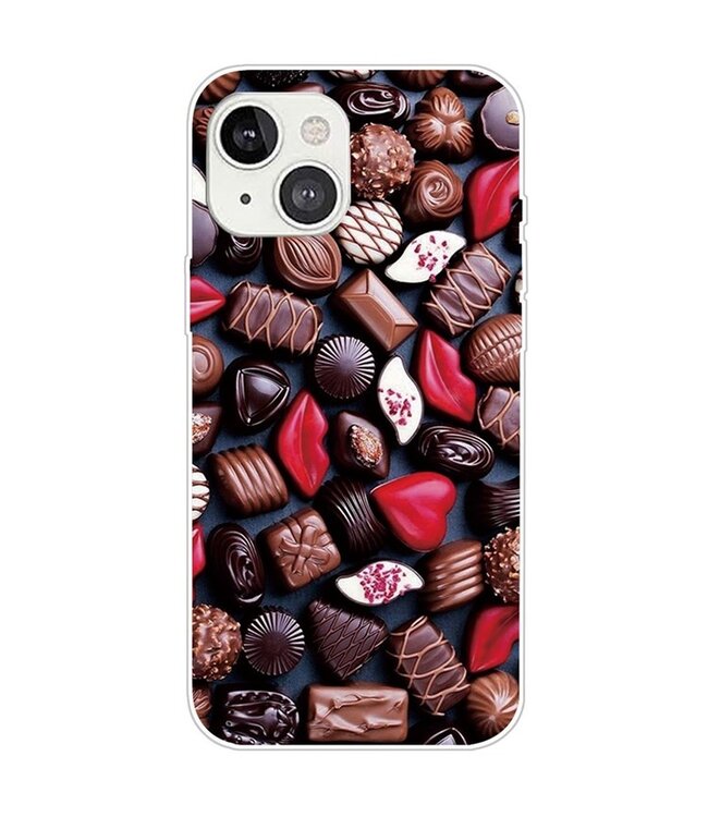 Chocolade TPU Hoesje voor de iPhone 14